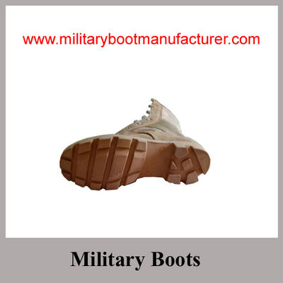 Wholesale China Made Full Grain Cow Suede Military Desert DMS Boot