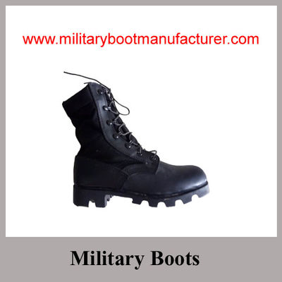 Wholesale China Made Split Leather  Army Jungle DMS Boot with Panama Sole