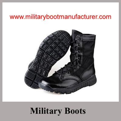 Wholesale China made First Layer Leather Cement Military Jungle Boot