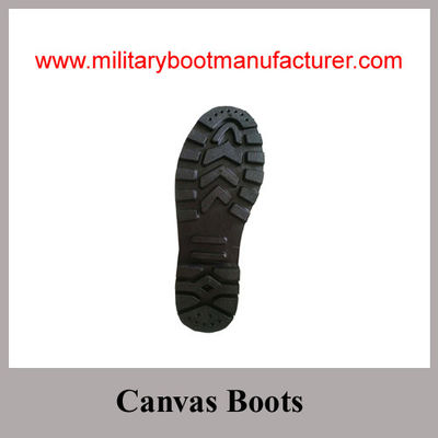 Wholesale China Made Camouflage Military Canvas Boots For Fireman