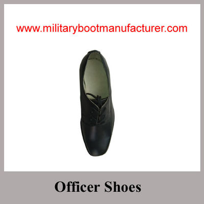 Wholesale China Full Grain Leather Togo Army Officer Shoes with Leather Outsole