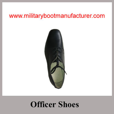 Wholesale China Full Grain Leather Togo Army Officer Shoes with Leather Outsole