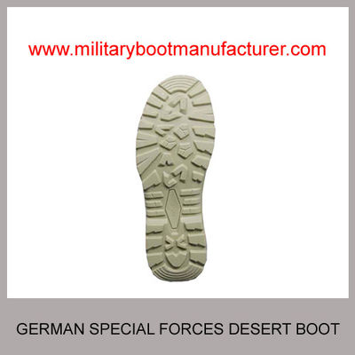 Wholesale China made Germany Special Forces Military PU Rubber Dual Density Sole Light-weight Tan Color Desert Boot