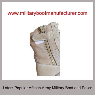 Wholesale China made Military African Army Police Latest Popular  Widely used Cow Suede Tactical Combat Desert Tan Boot