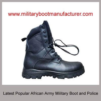 Wholesale China made Latest African Army Police Worn Military Tactical Combat Jungle Officer DMS Cement  Boot Shoes