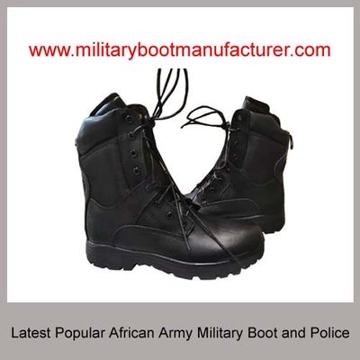 Wholesale China made Latest African Army Police Worn Military Tactical Combat Jungle Officer DMS Cement  Boot Shoes
