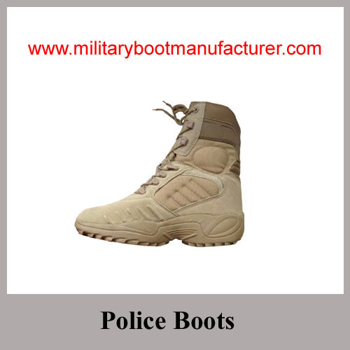 Wholesale China made Full Grain Suede Tan Color Military Tactical Desert Boots